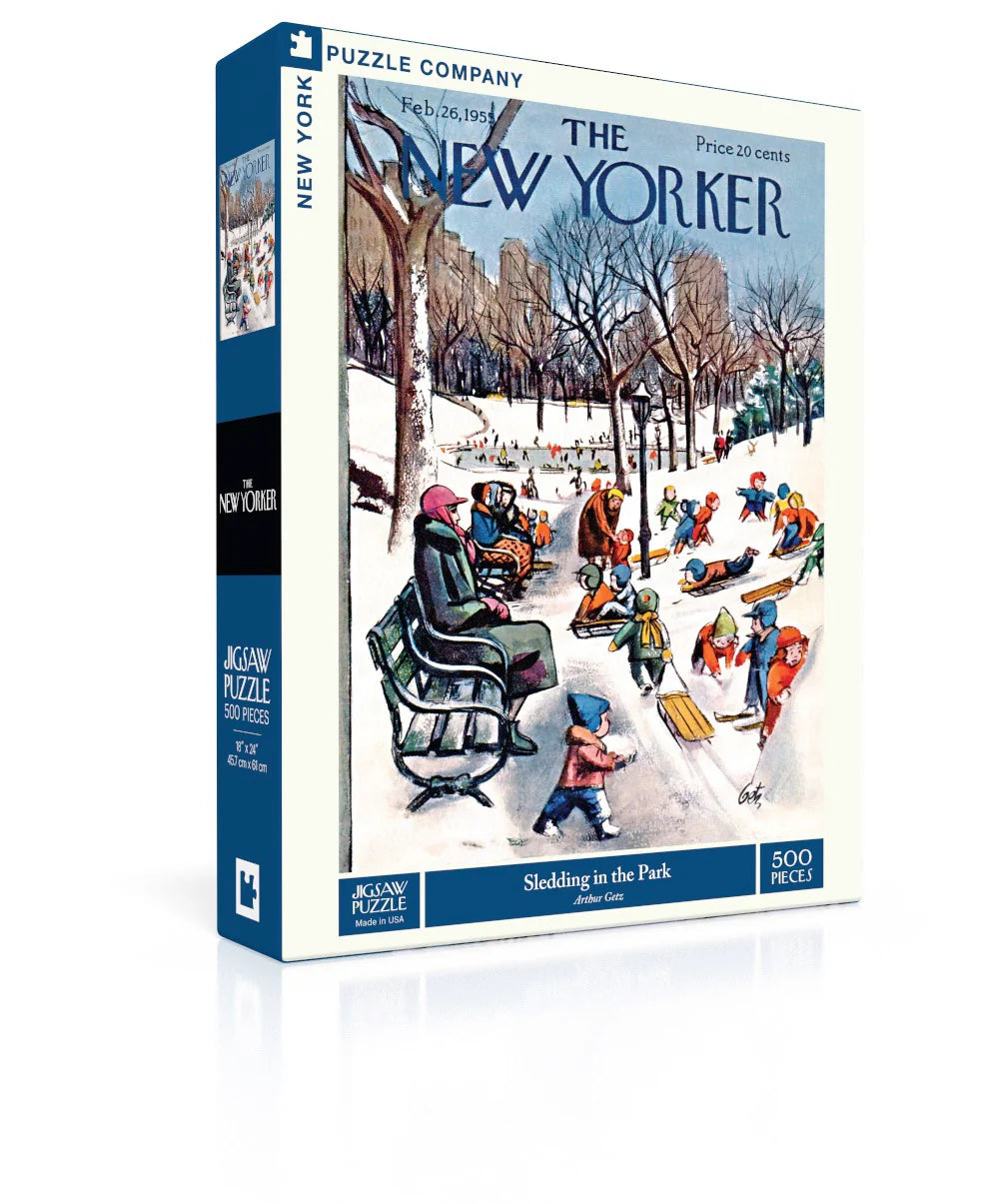 New York Puzzle Co. - Sledding In The Park