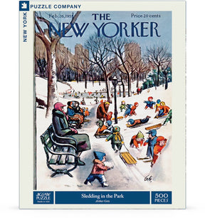 New York Puzzle Co. - Sledding In The Park