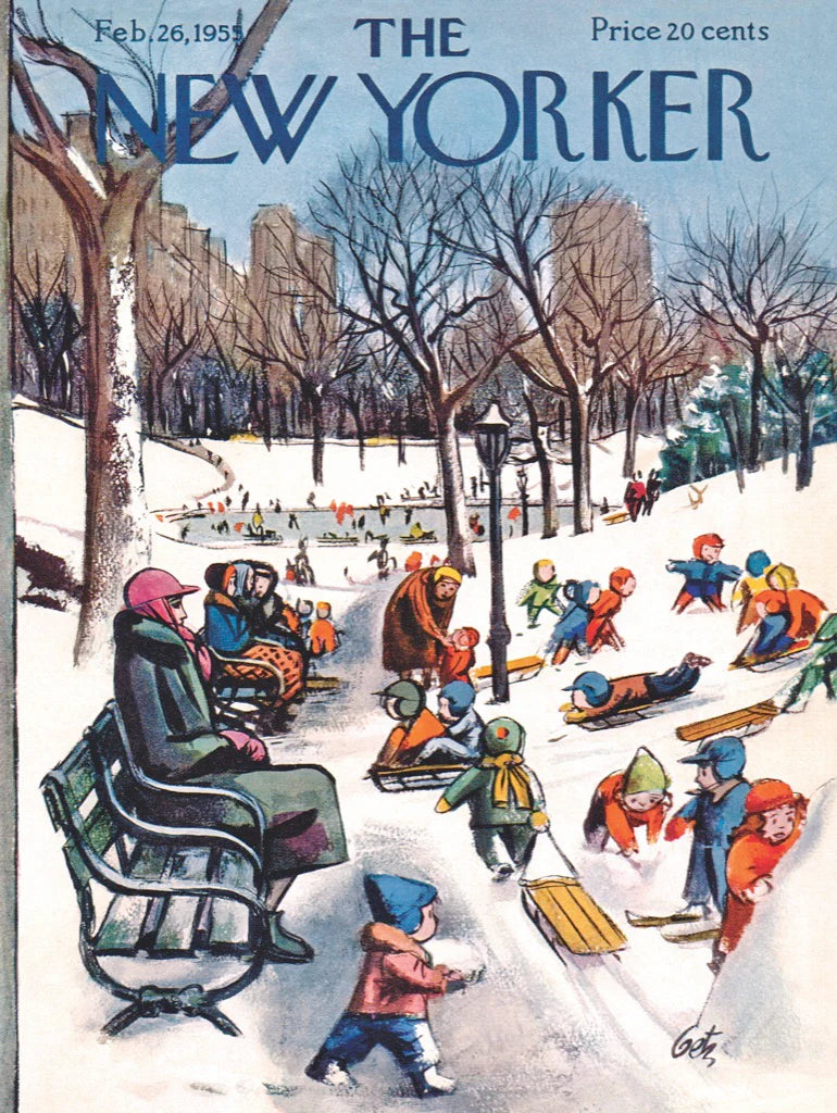 New York Puzzle Co. - Sledding In The Park