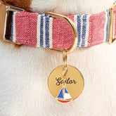 The Foggy Dog - Collar Charm Sailboat