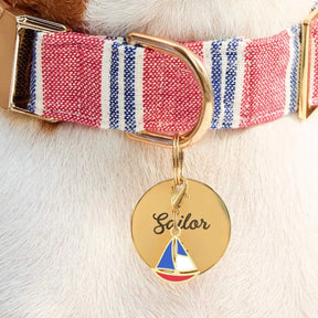 The Foggy Dog - Collar Charm Sailboat
