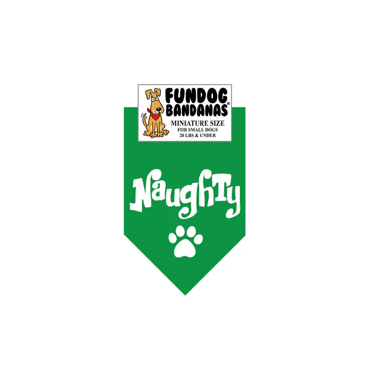 FunDog Bandanas - Dog Bandana Naughty