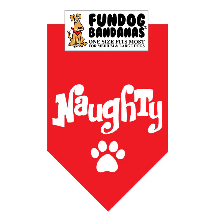 FunDog Bandanas - Dog Bandana Naughty
