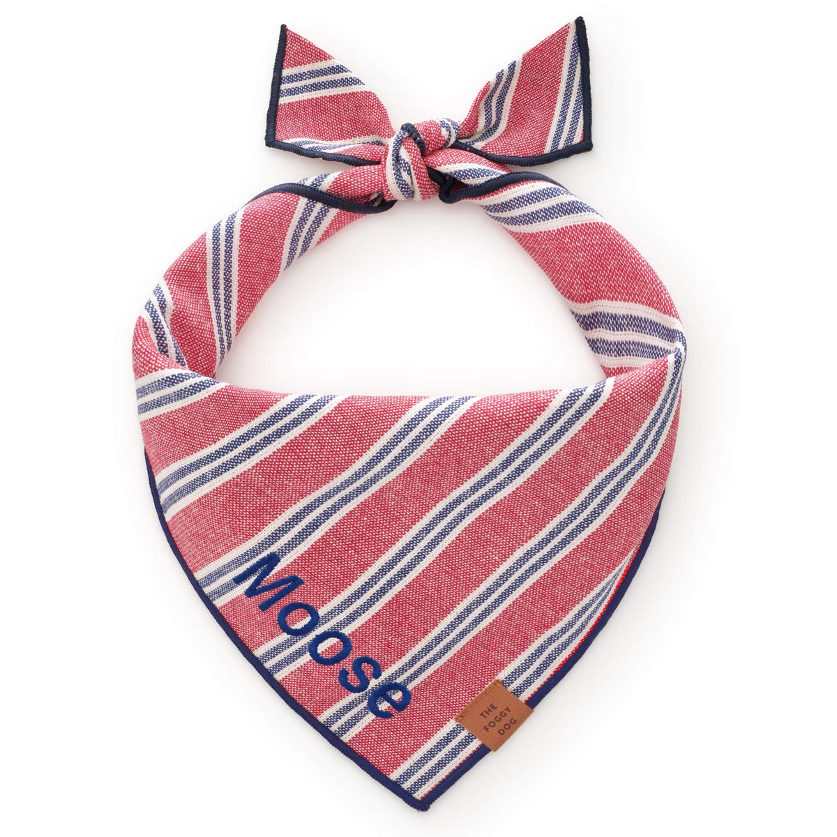 The Foggy Dog - Bandana Dog Nantucket Stripe