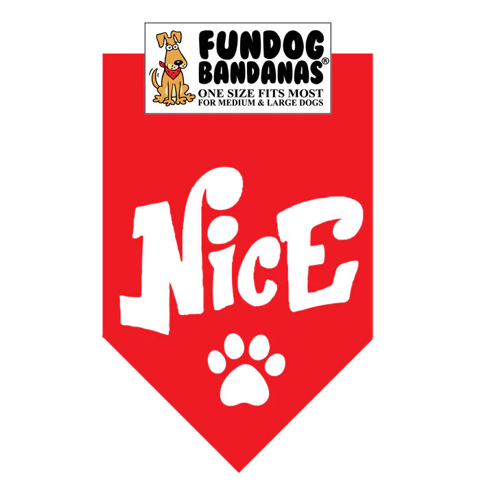 FunDog Bandanas - Dog Bandana Nice