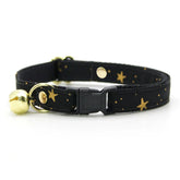 Made by Cleo - Cat Collar "Noir" Breakaway with Gold