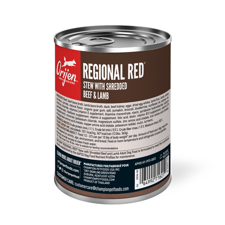 Champion Petfoods Orijen - All Breed, Adult Regional Red Stew Canned Dog Food