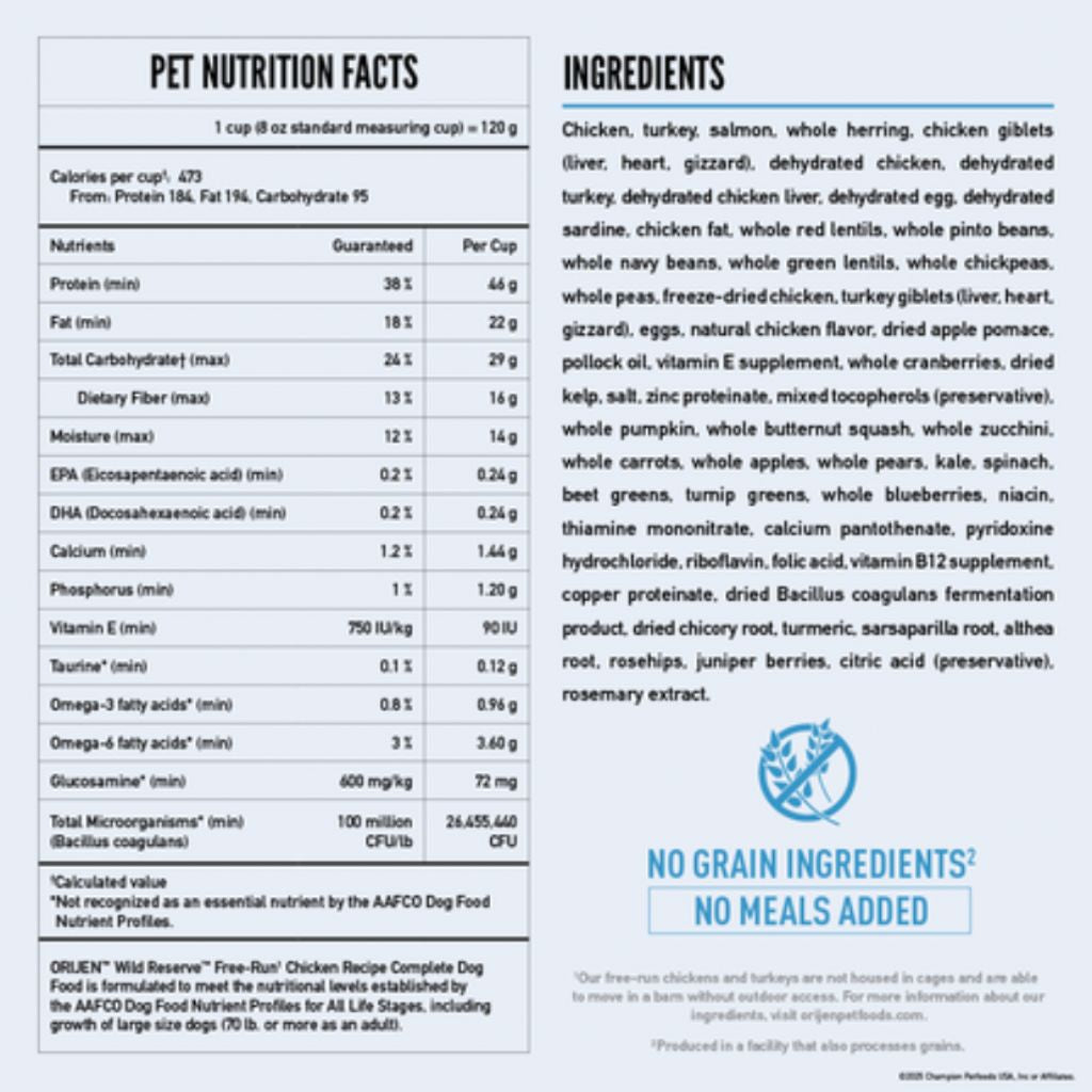 Champion Petfoods Orijen - Wild Reserve Chicken Dog Food