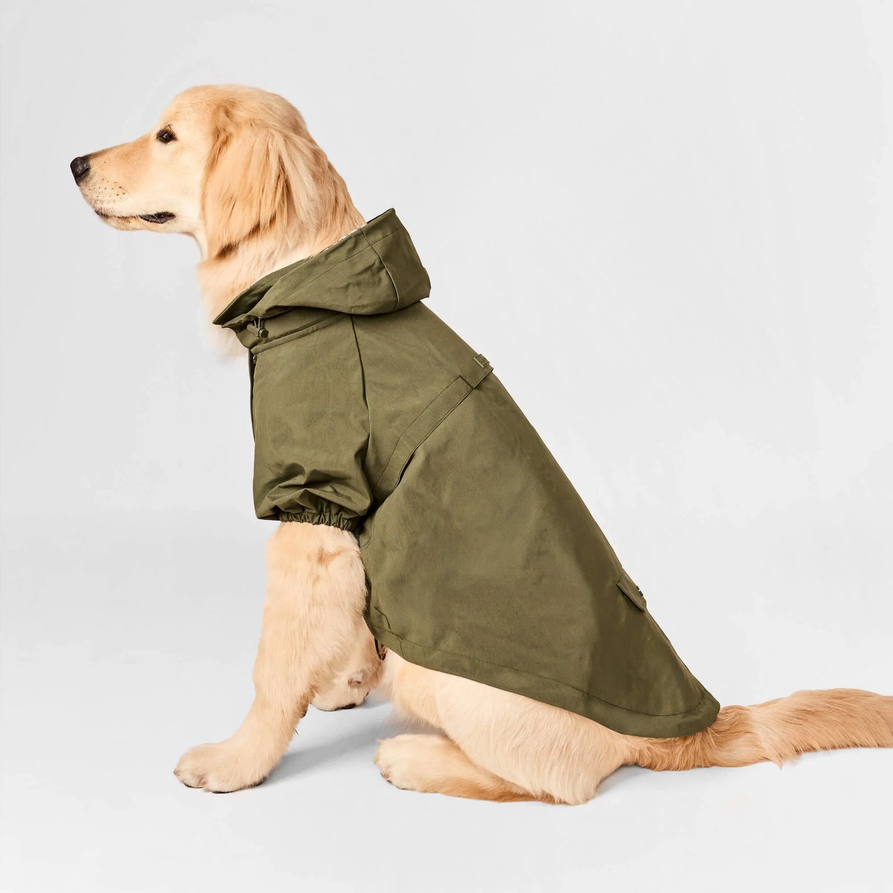 The Foggy Dog - Dog Raincoat Olive