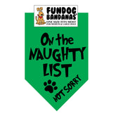 FunDog Bandanas - Dog Bandana On The Naughty