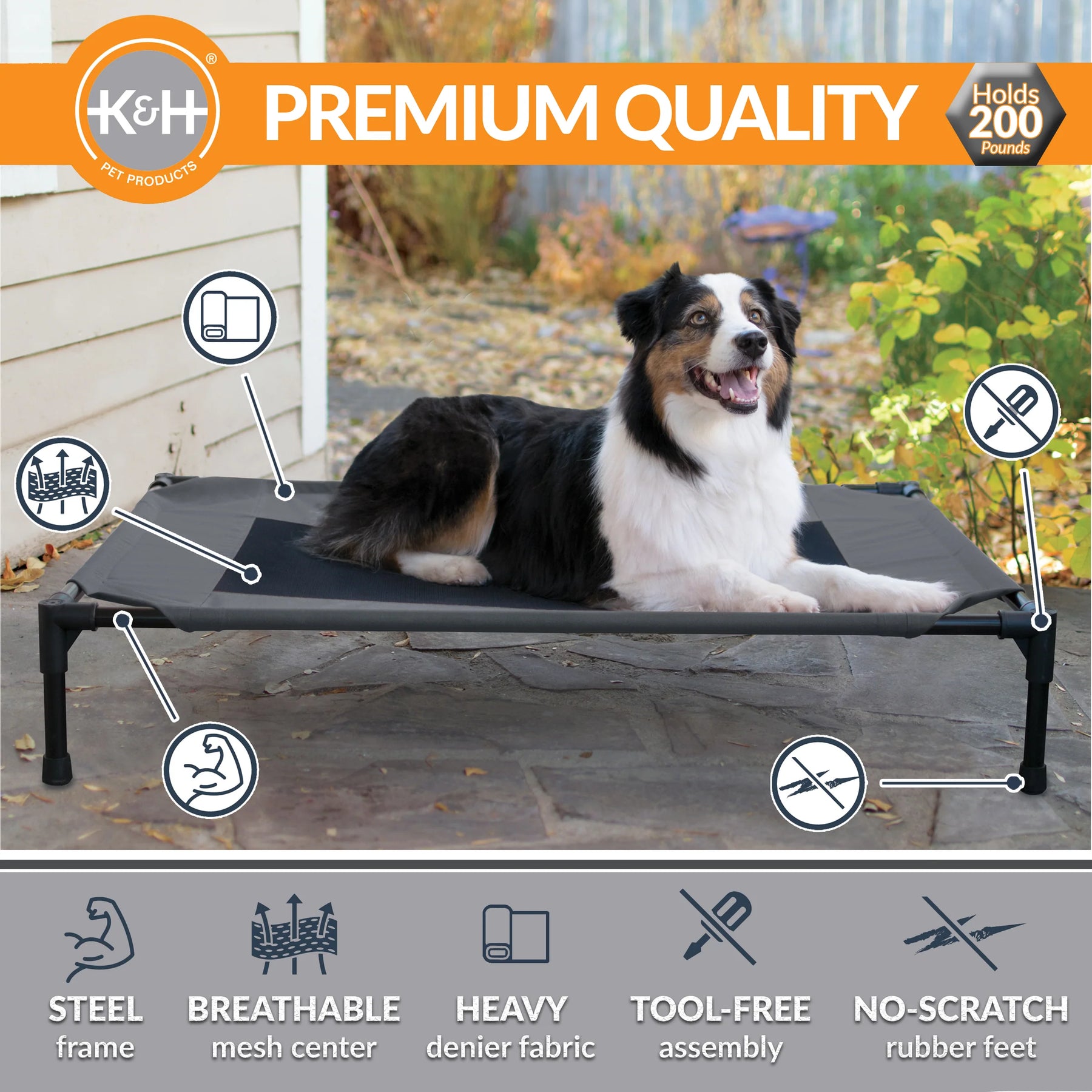 Central Pet Home Essentials - Elevated Pet Bed