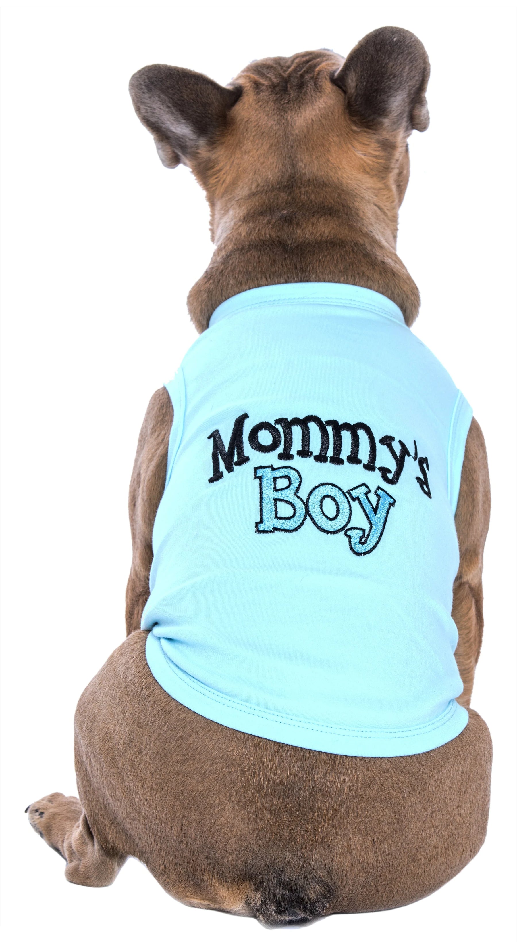 Parisian Pet - Dog T-Shirt "Mommy's Boy" - Blue
