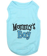 Parisian Pet - Dog T-Shirt "Mommy's Boy" - Blue