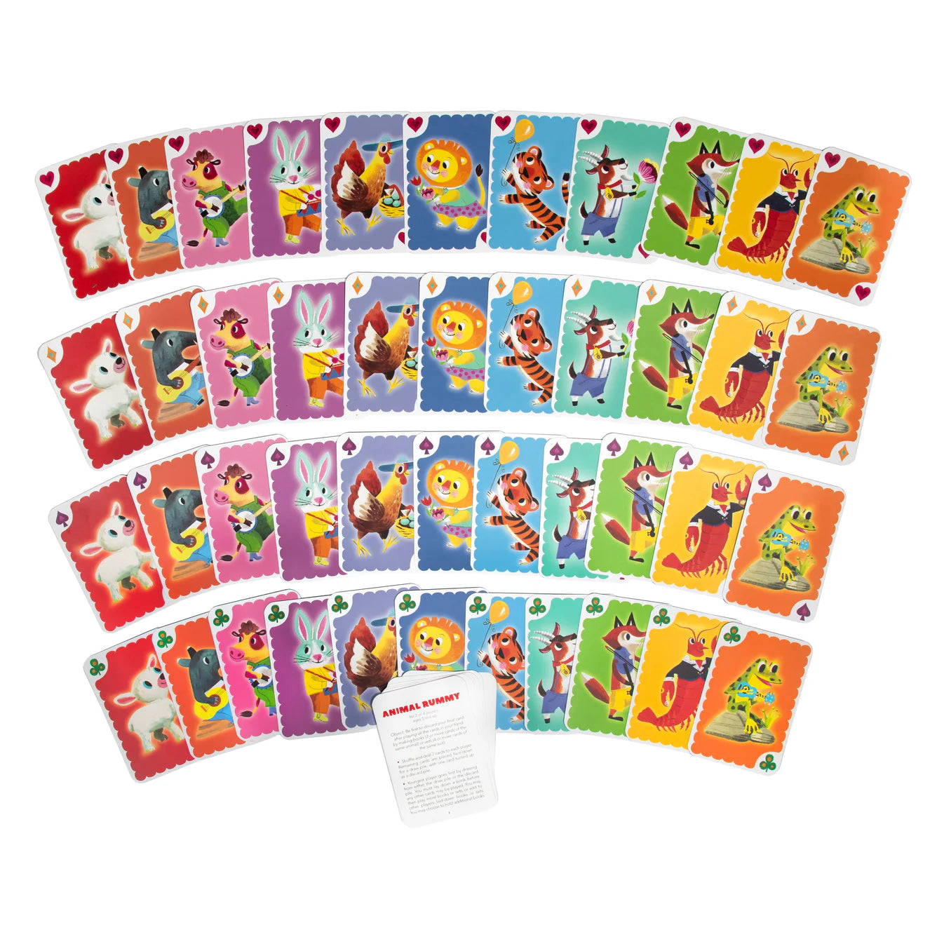 Animal Rummy Playing Cards