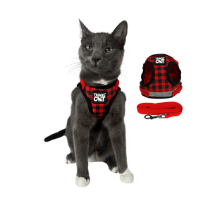 Harness & Leash Set - "Buffalo Plaid"
