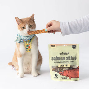 Polkadog - Salmon Skins Smoked Jerky Dog & Cat Treats