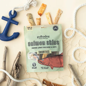 Polkadog - Salmon Skins Smoked Jerky Dog & Cat Treats