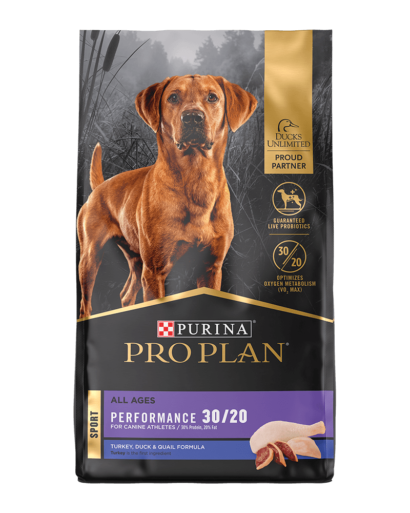 Purina Pro Plan - Performance 30/20 Active Dogs, All Life Stages Duck & Quail Recipe Dry Dog Food