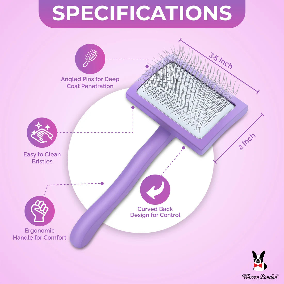 Warren London - Gentle Touch Slicker Brush