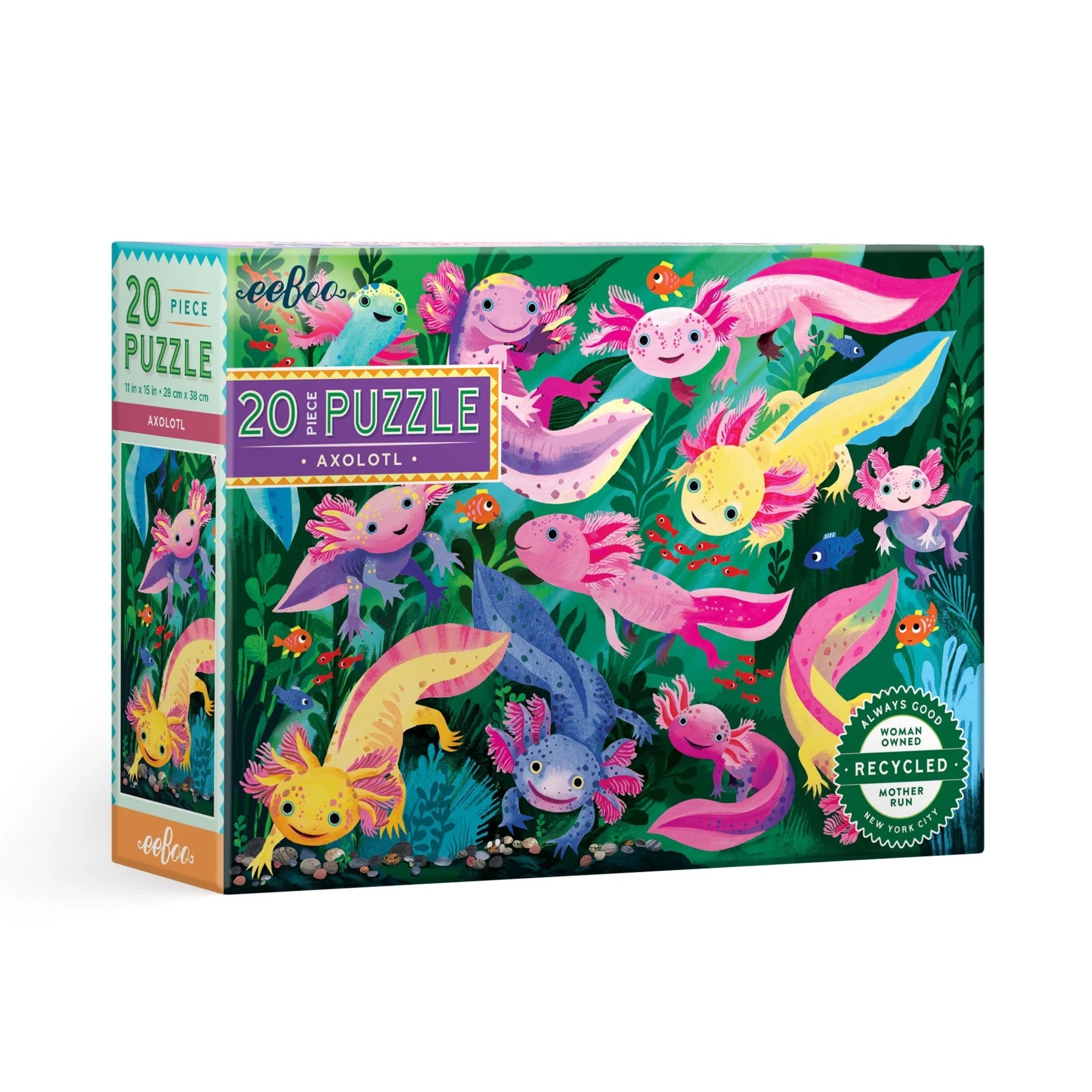 eeBoo - Axolotl 20 Piece Puzzle