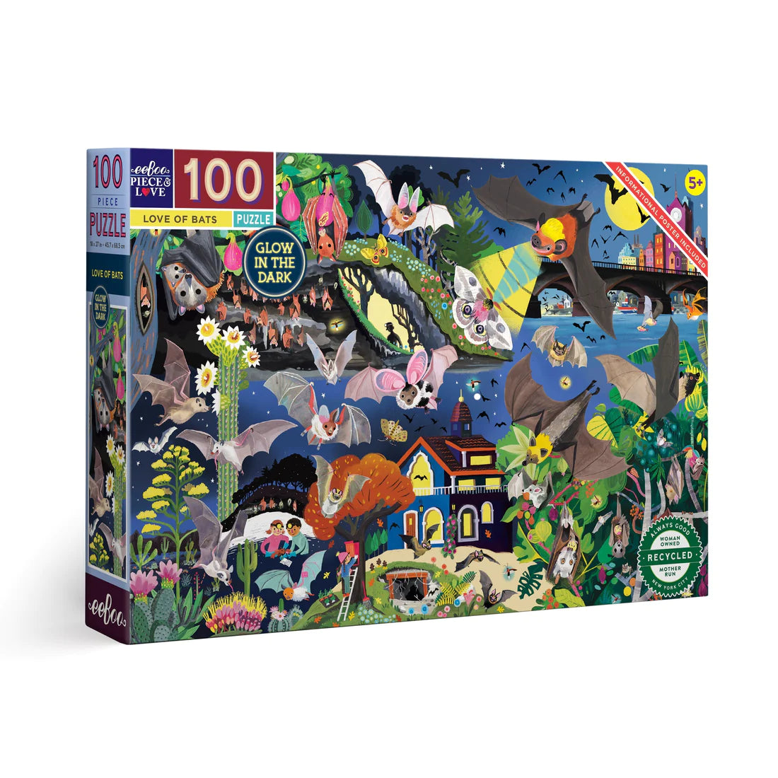 Puzzle Love of Bats (Glow in the Dark) 100 pc