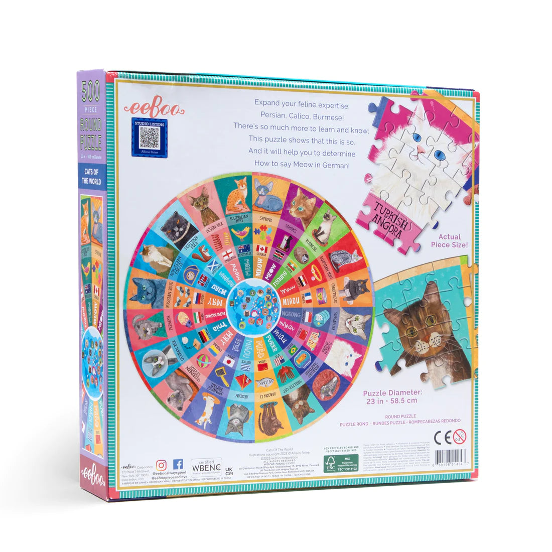 Puzzle Cats of the World 500 pc