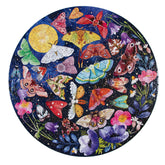 eeBoo - Moths 500 Piece Puzzle Round
