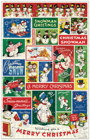 Cavallini & Co. - Puzzle Christmas Snowman (500 Piece)