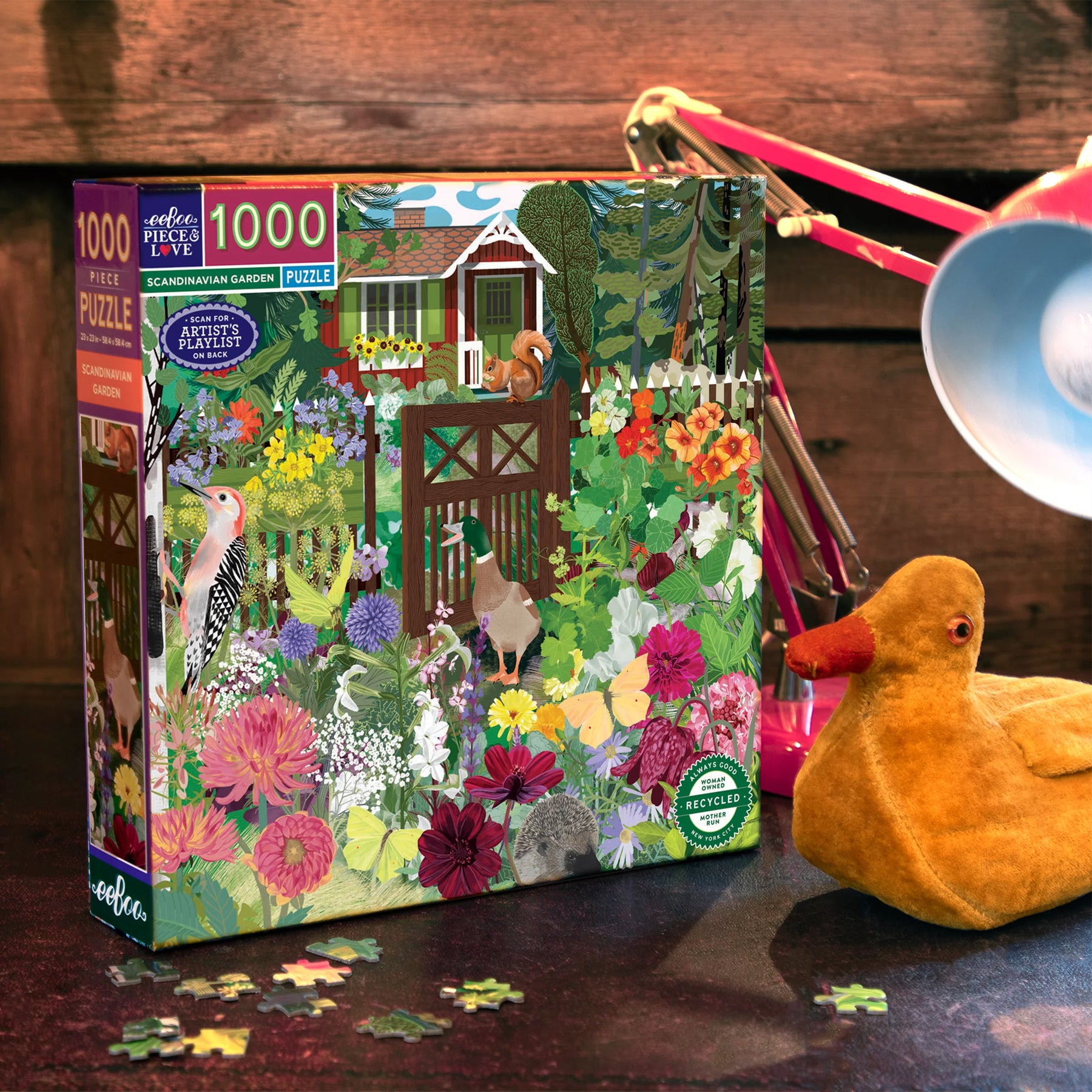 eeBoo - Scandinavian Garden 1000 Piece Puzzle