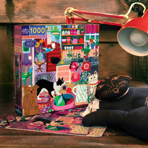 eeBoo - Pets in the Kitchen 1000 Piece Puzzle
