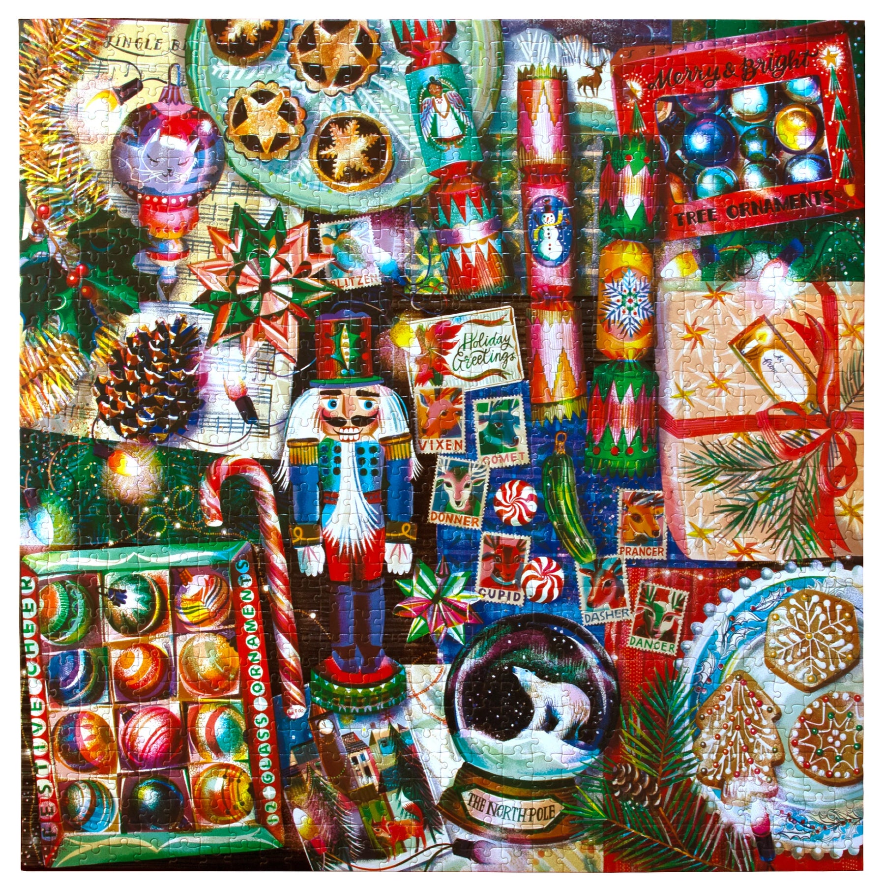 Puzzle Christmas Decorations 1000 Piece Puzzle