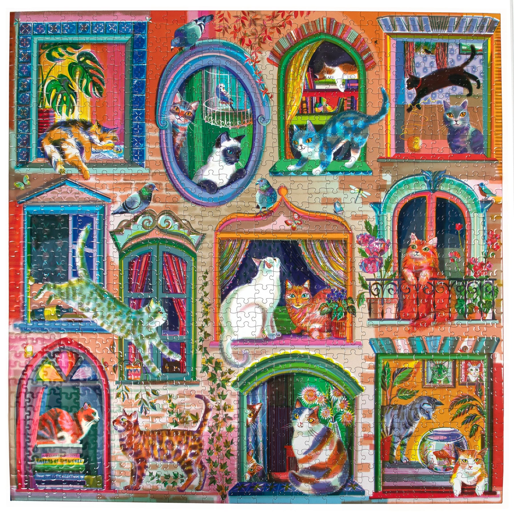 eeBoo - Cats in the Window 1000 Piece Puzzle