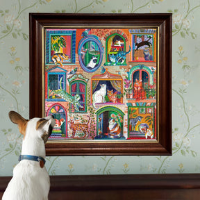 eeBoo - Cats in the Window 1000 Piece Puzzle