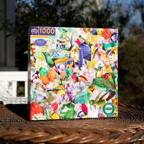 Hummingbirds and Gems 1000 Piece Puzzle