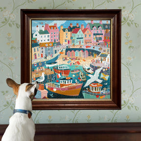 eeBoo - Seaside Harbor Square Puzzle