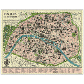 Cavallini & Co. - Puzzle Map of Paris