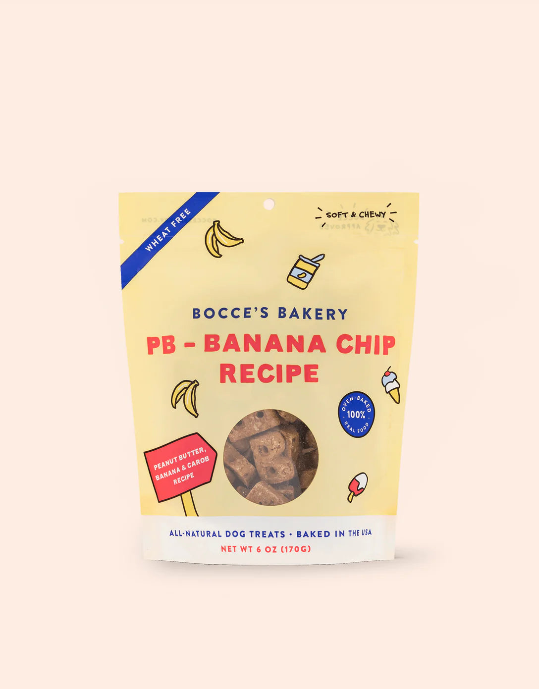 PB-Banana Chip Recipe Soft & Chewy Dog Treats
