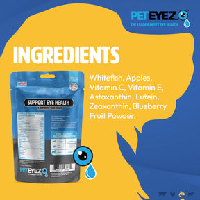 PetEyez - Vitamin Treats Whitefish For Dogs - Eliminate Tear Stains