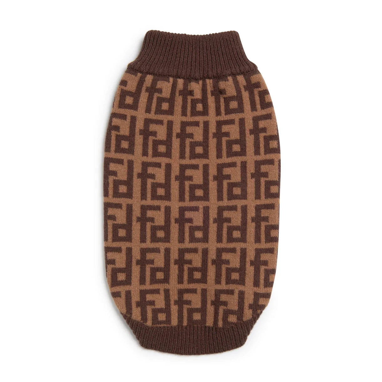 fabdog - Sweater Monogram Brown