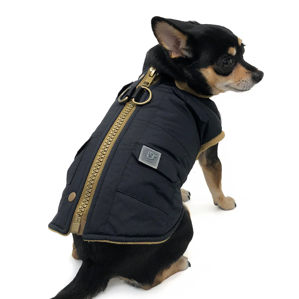 Dogo Pet - Coat Runner Pocket Black