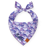 Bandana Dog Pressed Pansies