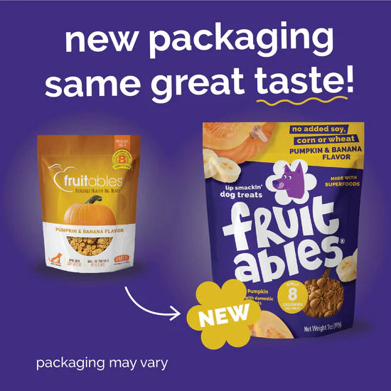 Fruitables - Pumpkin & Banana Crunchy Dog Treats