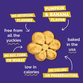 Fruitables - Pumpkin & Banana Crunchy Dog Treats