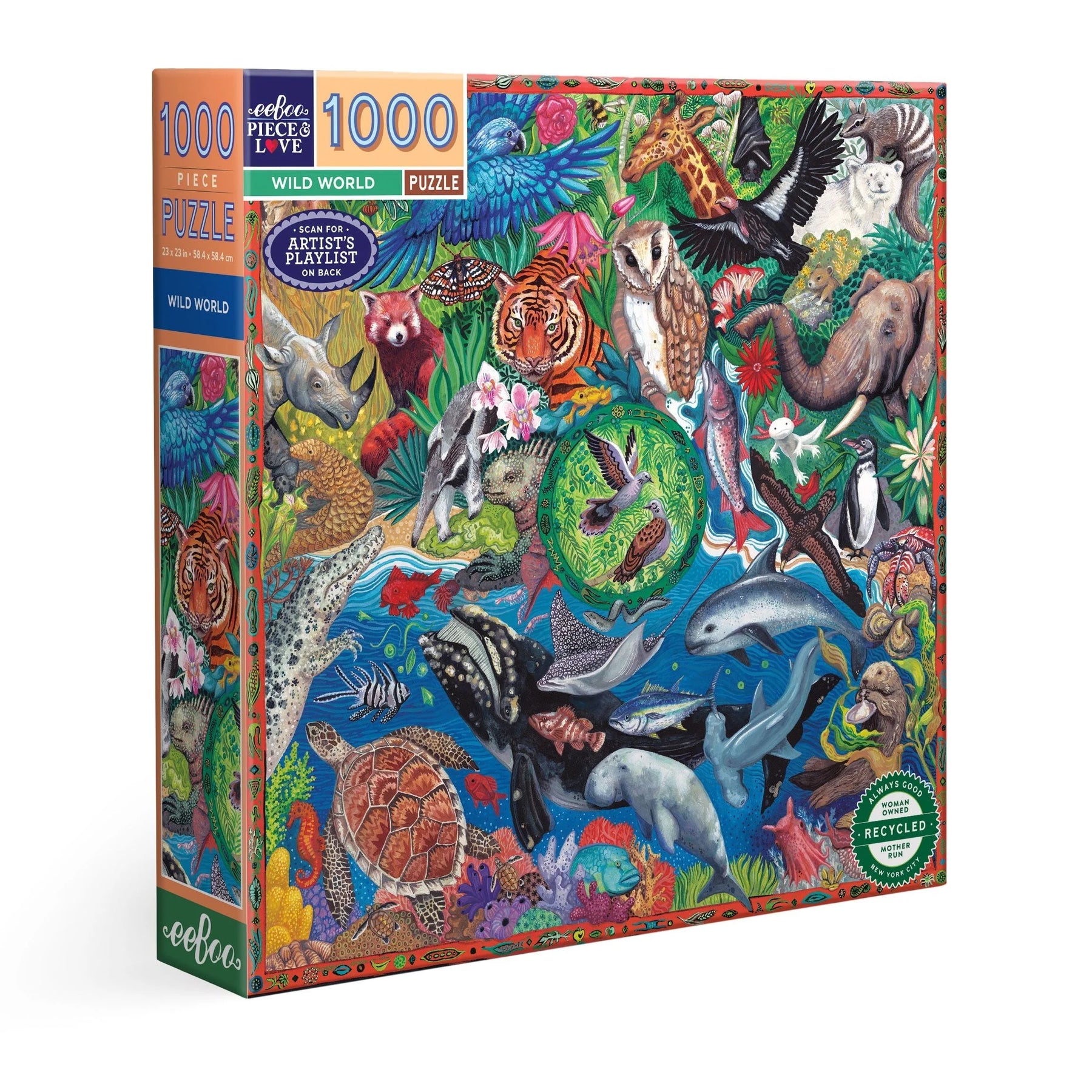 eeBoo - Wild World 1000 Piece Puzzle