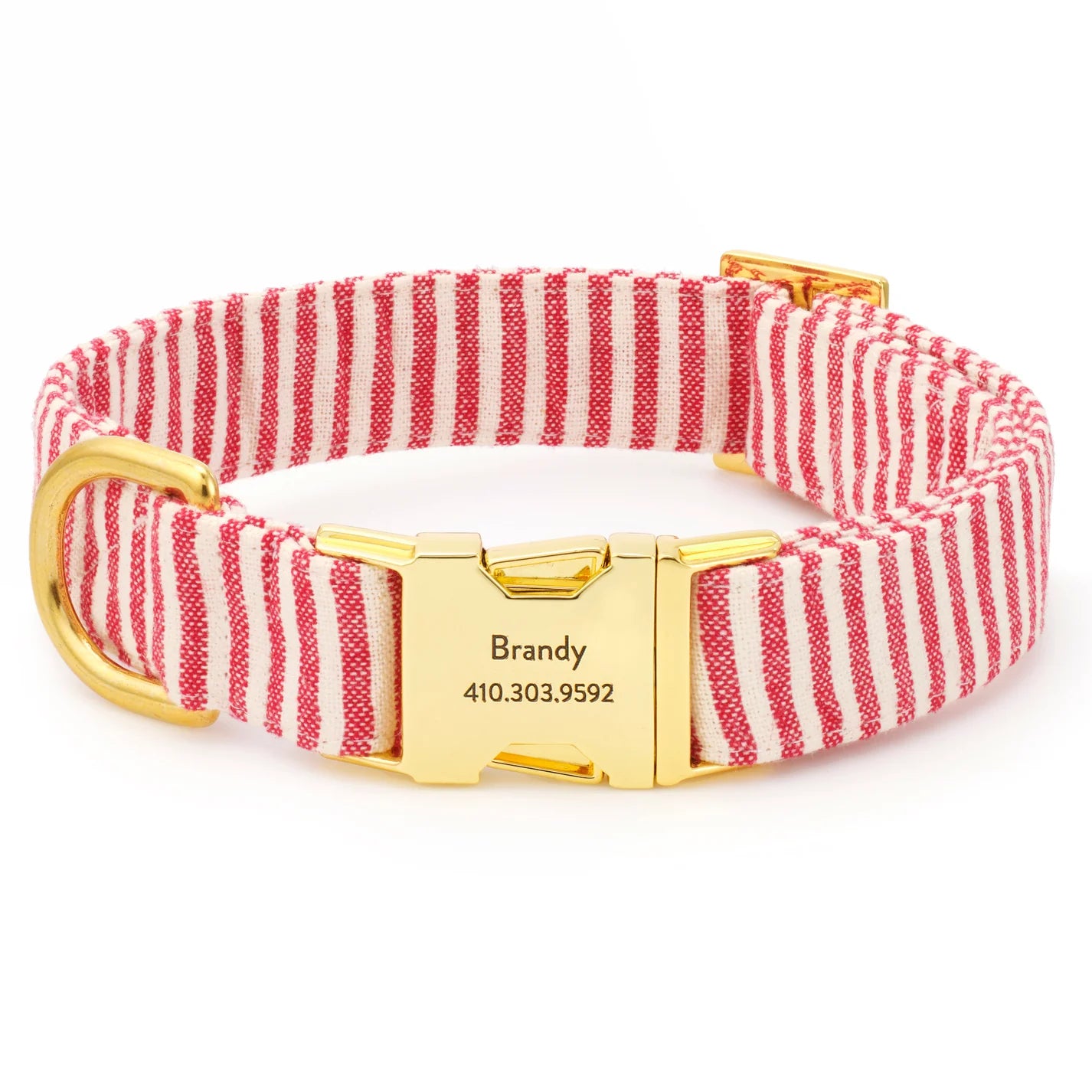 Dog Collar Red Stripe