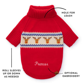 Foggy Dog - Dog Sweater Reindeer