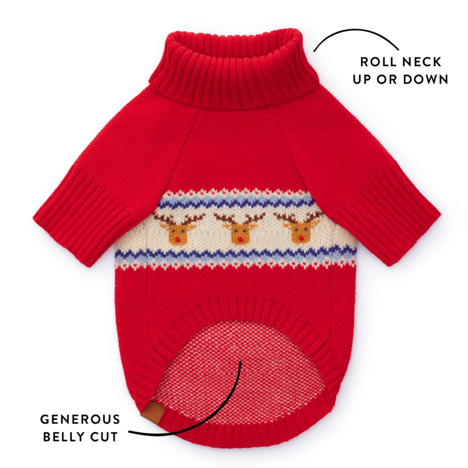 Foggy Dog - Dog Sweater Reindeer