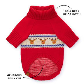 Foggy Dog - Dog Sweater Reindeer
