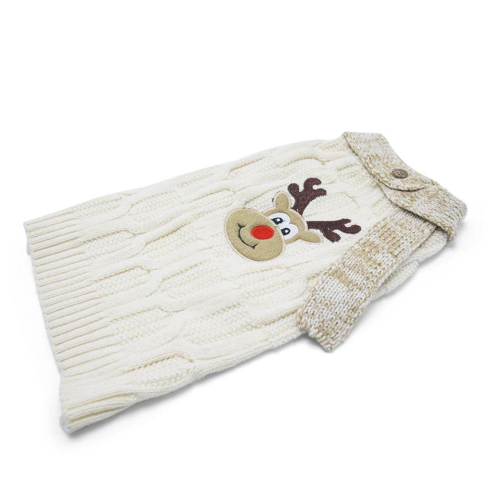 Dogo Pet - Reindeer Scarf Sweater