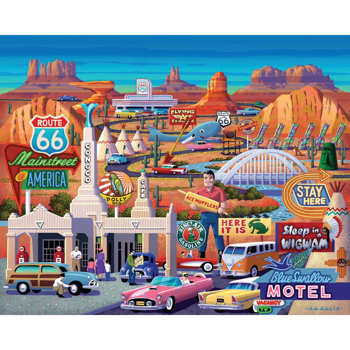 Boardwalk Puzzle Company - Puzzle Route 66